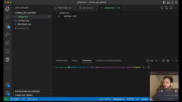 ?#4 Como funciona arquivo .gitignore no Git - Curso de Git e GitHub смотреть онлайн