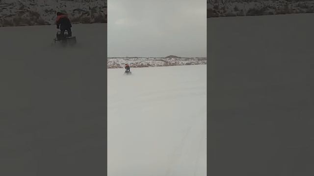 Покатушки на самодельных снегоходах смотреть онлайн