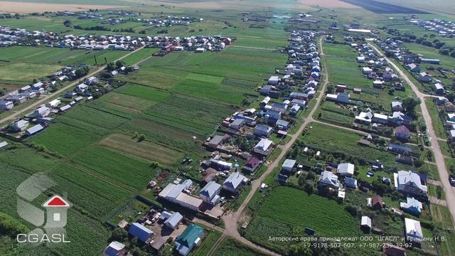 Аэросъемка села Большое Рыбушкино (мечеть Абдулхамита Садекова) смотреть онлайн