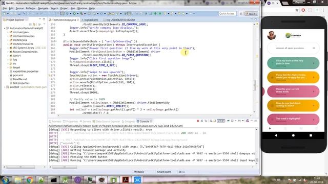 Test Android application with Java and Appium 6 смотреть онлайн