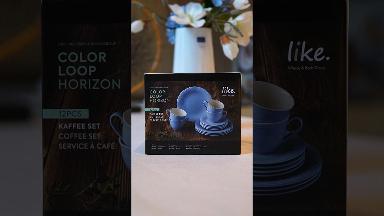 Набор посуды из 12 предметов на 4 персоны Color Loop Horizon #посуда #сервировкастола смотреть онлайн