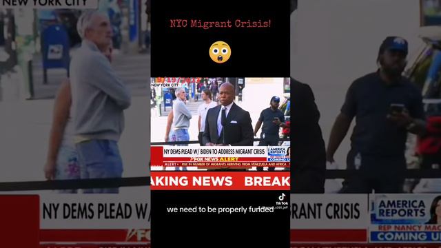 NYC - Mayor Adams Singing The Blues Over Migrant Crisis 😲 #viral #mustsee смотреть онлайн