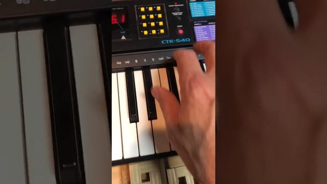 Vintage Casio CTK-540 Synth With Diffuser City Background