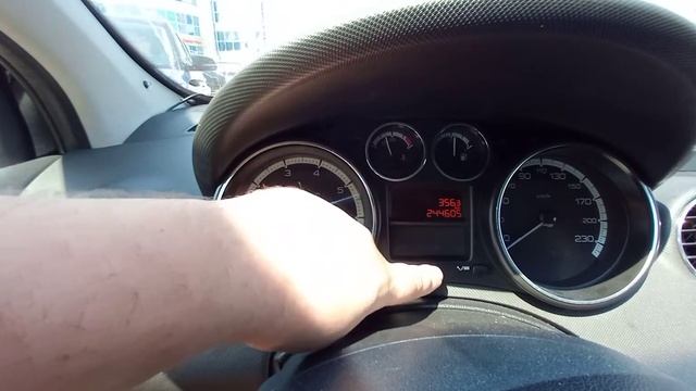 Пежо 408 / peugeot 408 Горит ключ, как обнулить, сбросить пробег/интервал сервисного обслуживания. смотреть онлайн