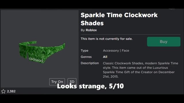 Roblox Rating All Clockwork Shades смотреть онлайн