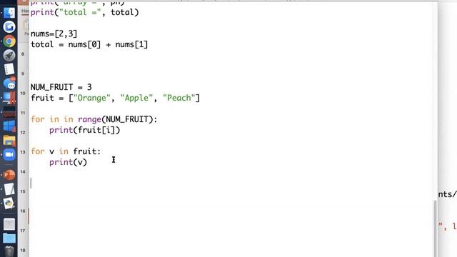 CIT1113#2062 Lecture P - Arrays (lists) смотреть онлайн