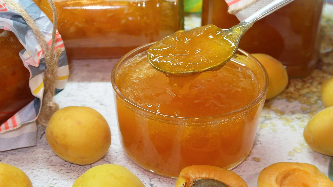 Абрикосовый джем. Густой джем из абрикосов без косточек. Самое вкусное варенье из абрикосов смотреть онлайн