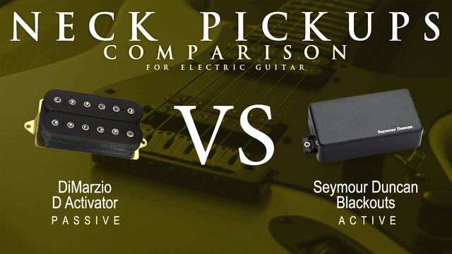 DiMarzio D ACTIVATOR vs Seymour Duncan BLACKOUTS - Neck Pickup Guitar Tone Comparison Demo смотреть онлайн