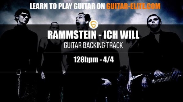 GUITAR BACKING TRACK WITH VOICE | RAMMSTEIN - ICH WILL