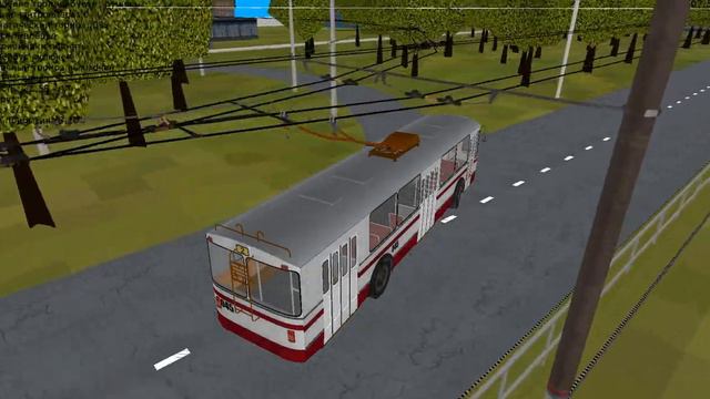TranCity. Разработка карты ХАРЦЫЗСК 2.0 - Часть 2 Поездка на троллейбусе ЗиУ-682В0А - маршрут #2