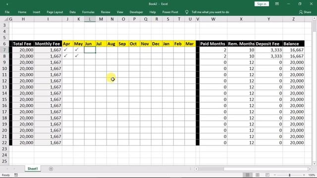 How To Maintain School Fee in Excel 2022 | School Fee Management in Excel | School Work in excel смотреть онлайн