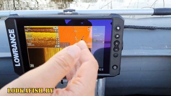 Настройка эхолота Lowrance Elite FS- Genesis live , треки, боковые лучи.