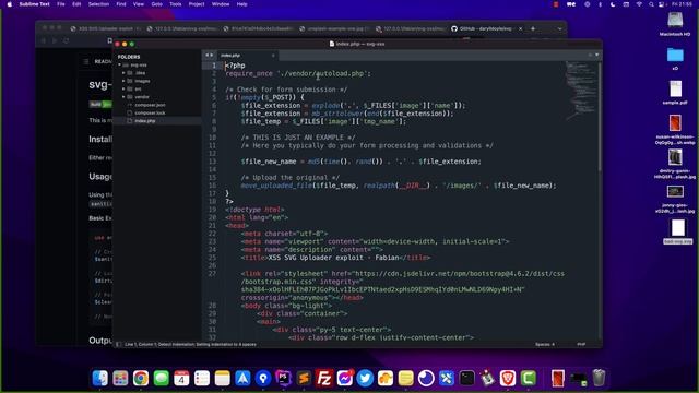 XSS Through SVG File Uploads - How to fix - PHP смотреть онлайн
