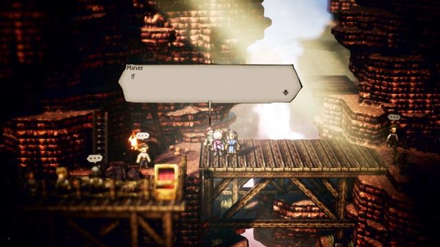 Octopath Traveler A Miner Dilemma Side Quest Guide смотреть онлайн