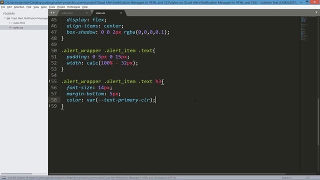 Toast Alert Notification Messages In HTML and CSS || #ToastAlert #AlertNotification #Notifications смотреть онлайн