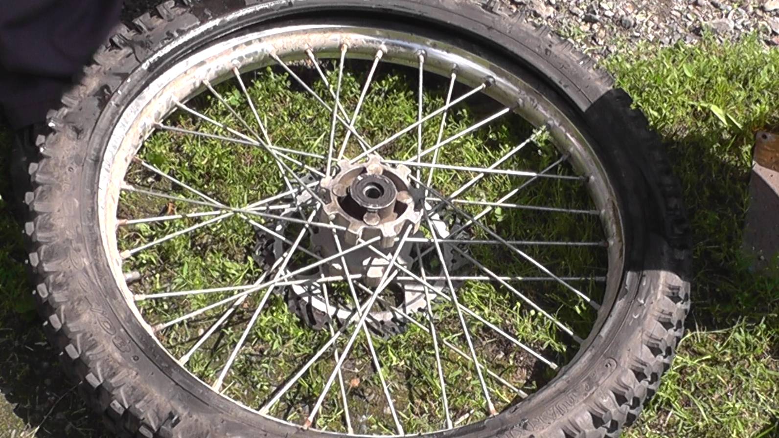 Как разбортировать колесо мотоцикла. смотреть онлайн