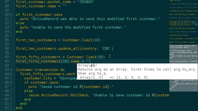 Active Record Without Rails - Update, Delete, and Associations смотреть онлайн