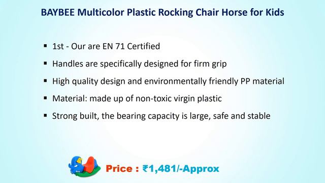 Best Baby Rocking Horse for Kids In India // Kids Toy // Plastic Ride On Toy // Chair Horse for Kid смотреть онлайн