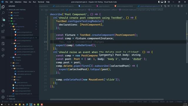 19. Create Component instance using Angular TestBed with configureTestingModule - Angular Testing смотреть онлайн