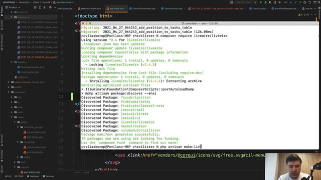 Laravel Checklister. Part 4b: Sorting Tasks with Livewire Drag-Drop смотреть онлайн