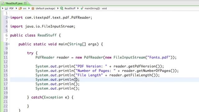 PDF with Java - 05 - The PdfReader смотреть онлайн