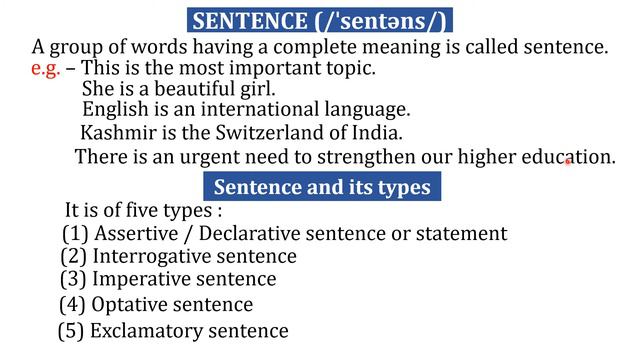 | SENTENCE AND ITS TYPES | ENGLISH GRAMMAR #11 | смотреть онлайн