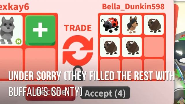What people trade for a neon wolf ROBLOX Adopt me! смотреть онлайн