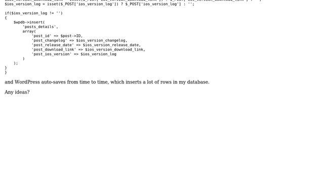 Wordpress: Insert/Update DB table when making new post or update older one смотреть онлайн