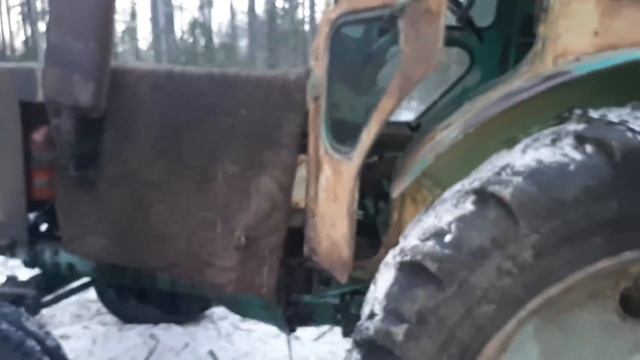 Обзор трактора ЛТЗ Т-40 1988 г.в . Работа в лесу! смотреть онлайн