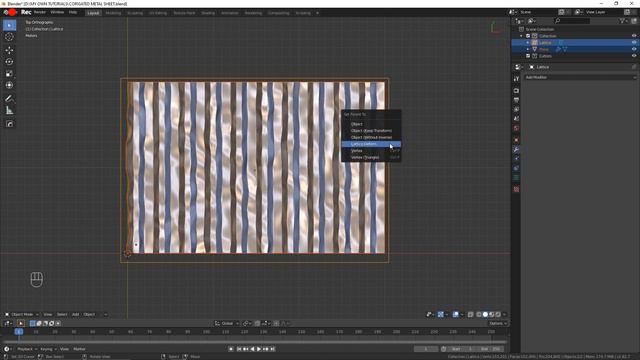 How to make an easily modifiable damaged corrugated roof sheet in Blender 2.8 смотреть онлайн