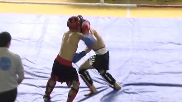 Спорт. Кикбоксинг. Саид уулу Рахим-Халдарбай уулу Хуснедин. Чемпионат Кыргызстана 2015 г.