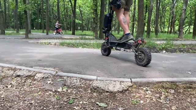Самодельный электросамокат Off-Road Custom Electric Scooter DIY,part 2 смотреть онлайн
