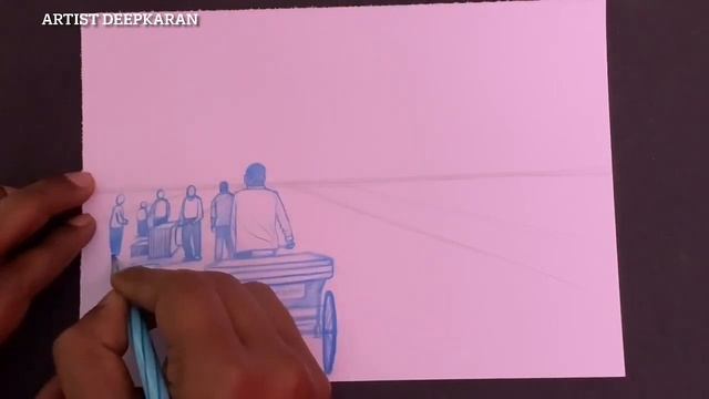 Figure Drawing in Market Scene | Tutorial | #drawingtutorial #composition смотреть онлайн