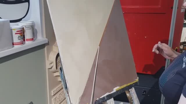 Декоративная штукатурка своими руками_ Эффект бархата. смотреть онлайн