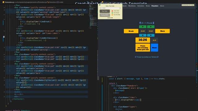 StopWatch Pomodoro for FreeCodeCamp.com Creat-React-App 4: GitHub Template https://github.com/Turt смотреть онлайн