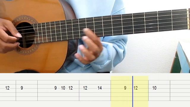 All I Ask Guitar Tutorial One String (Adele) Guitar Tabs Single String Guitar Lessons for Beginners смотреть онлайн