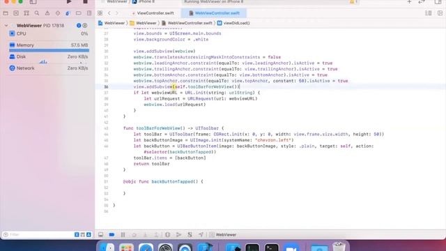 How to add toolbar to webview in xcode? смотреть онлайн