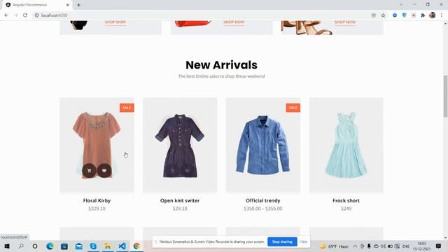 Build Complete Ecommerce Website in Angular 13 - Home Page смотреть онлайн