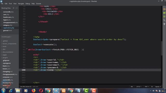 54||Registration form 1|| Design Table||Point of sale system in PHP || PHP 8|| #code смотреть онлайн