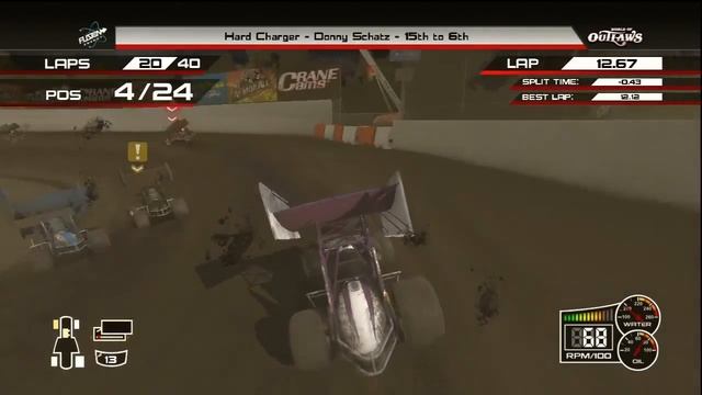 World of Outlaws Sprint Cars (Xbox 360) Skagit A Main Race (Part Two) смотреть онлайн