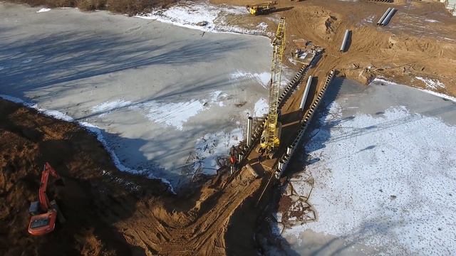 Переливная плотина на ер.Каширин, январь 2020 смотреть онлайн