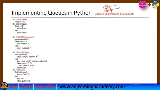 Data Structure | Queue in Python| Queue, Terminology, Implementation, Application | Class 12 CS 083 смотреть онлайн
