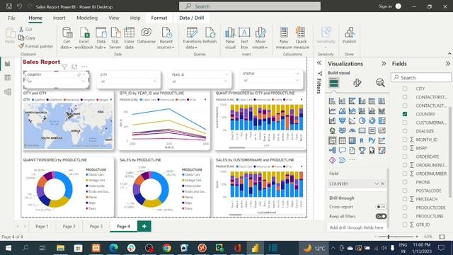 Alignment of Visuals and Drill Down Feature in PowerBI- Part 3 смотреть онлайн