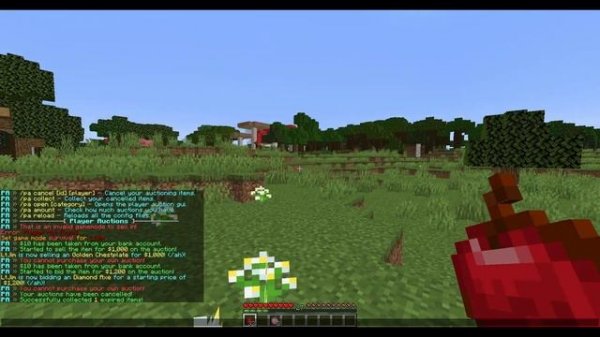 Buy and sell items in Minecraft with Player Auction Plugin