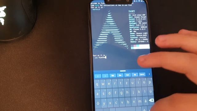 Arch Linux Arm on Xiaomi Pocophone F1(Plasma-Mobile) смотреть онлайн