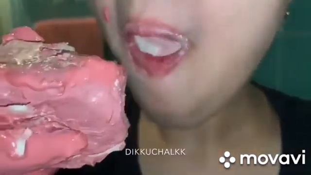 Природный мел в пасте. Асмр. Хруст мелом. Пищевой мел. Релакс. смотреть онлайн