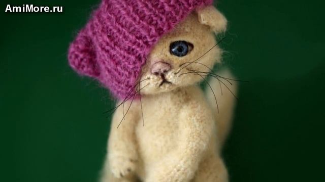 Амигуруми: схема Котик в шапочке. Игрушки вязаные крючком - Free crochet patterns. смотреть онлайн