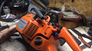 Хускварна-340.Бензо_пила моего соседа.)