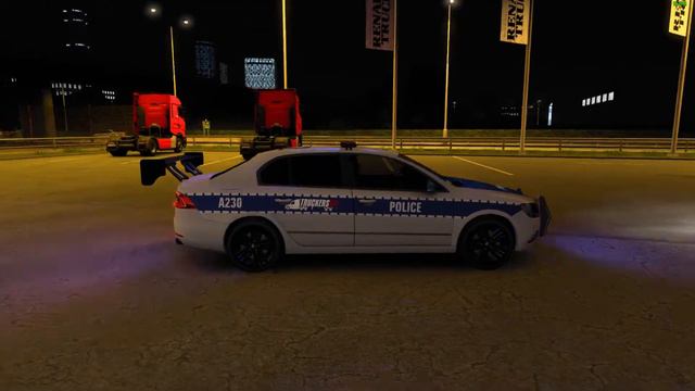 Police Car ETS2 1.42 Convoy mod смотреть онлайн