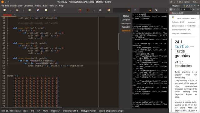 Live Python Coding - TETRIS Part 2 смотреть онлайн